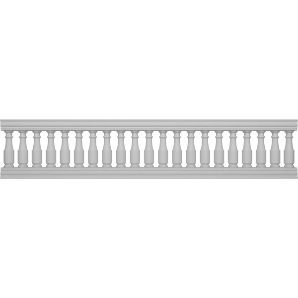 Ekena Millwork Fiberthane Hamilton Balustrade Railing Kit Style N (6 7/8" On-Center Spacing to Pass 4" Sphere Code) BALK32X144HMN - main